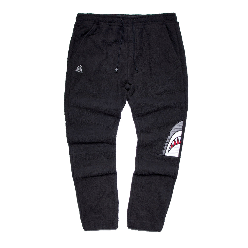 "Moto" Black Sherpa Pants